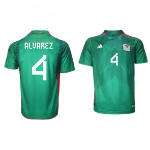 Mexiko Edson Alvarez #4 Hemmatröja VM 2022 Kortärmad